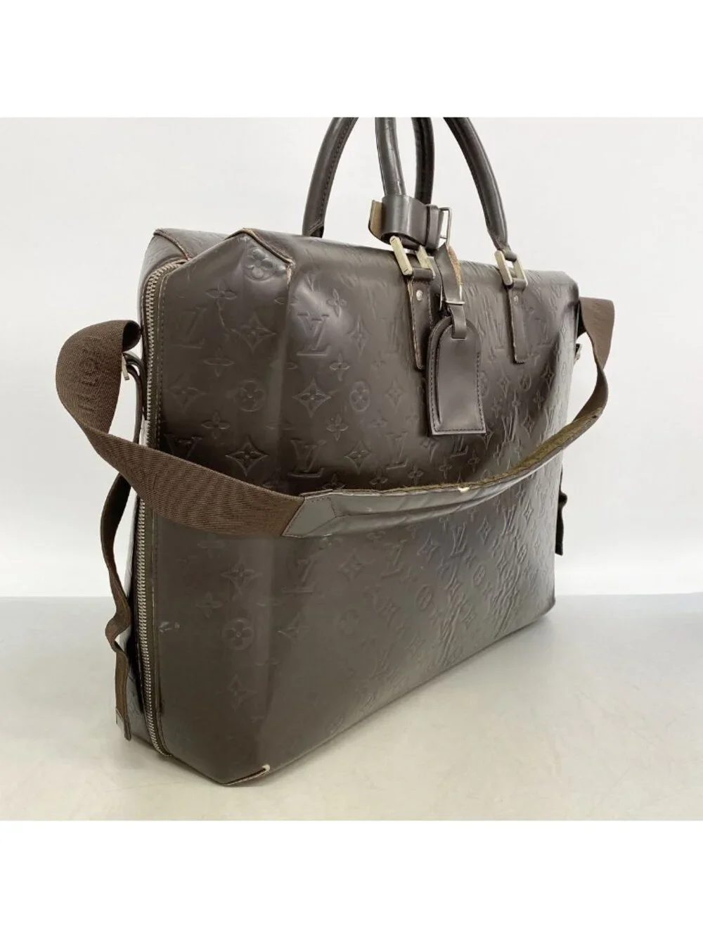 Louis Vuitton Boston Bag Monogram Glace Leather Ricky Cafe